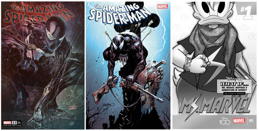 AMAZING SPIDER-MAN #33 JOHN GIANG HOMAGE VARIANT LIMITED TO 800 COPIES WITH NUMBERED COA + 1:25 & 1:100 VARIANTS