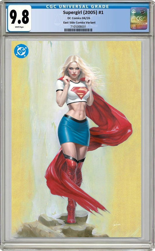 SUPERGIRL (2005) #1 NATALI SANDERS MICHAEL TURNER HOMAGE CROP TOP FOIL VARIANT LIMITED TO 800 COPIES CGC 9.8 PREORDER
