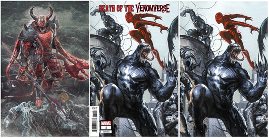 DEATH OF THE VENOMVERSE #1 BJORN BARENDS VIRGIN VARAINT LIMITED TO 500 COPIES WITH NUMBERED COA + 1:10 & 1:50 DELL'OTTO CONNECTING VIRGIN VARIANT