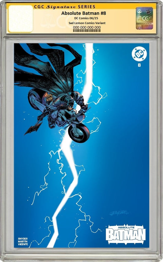ABSOLUTE BATMAN #8 REDCODE TRADE DRESS VARIANT LIMITED TO 1000 COPIES CGC SS PREORDER