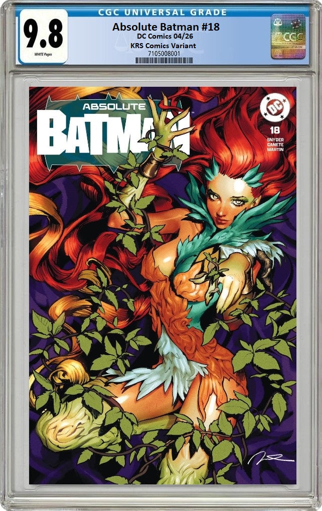 ABSOLUTE BATMAN #18 GERALD PAREL FOIL VARIANT LIMITED TO 800 COPIES CGC 9.8 PREORDER