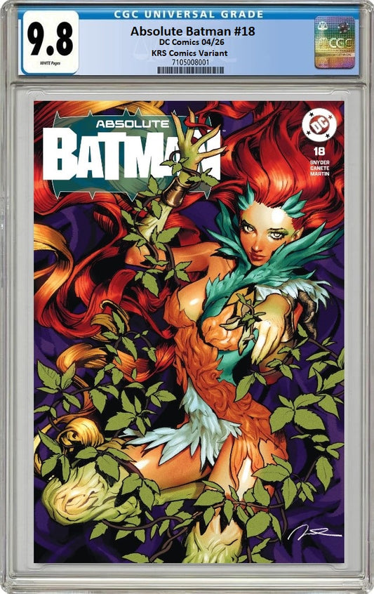 ABSOLUTE BATMAN #18 GERALD PAREL FOIL VARIANT LIMITED TO 800 COPIES CGC 9.8 PREORDER