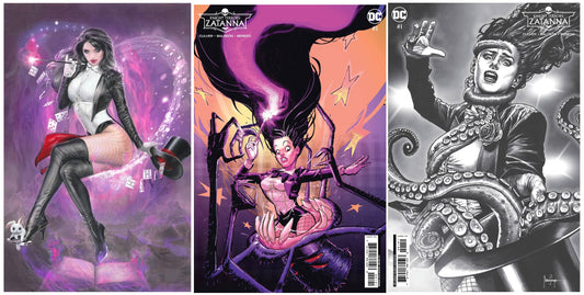 KNIGHT TERRORS ZATANNA #1 NATALI SANDERS FOIL VIRGIN VARIANT LIMITED TO 1000 COPIES + 1:25 & 1:50 VARIANT