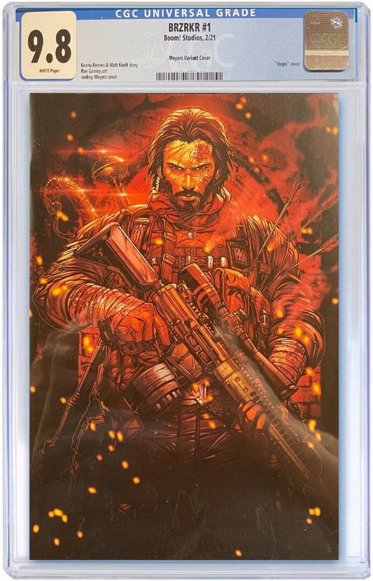 BRZRKR (BERZERKER) #1 1:1000 JONBOY MEYERS VARIANT CGC 9.8 LIMITED TO 125 UNSIGNED COPIES