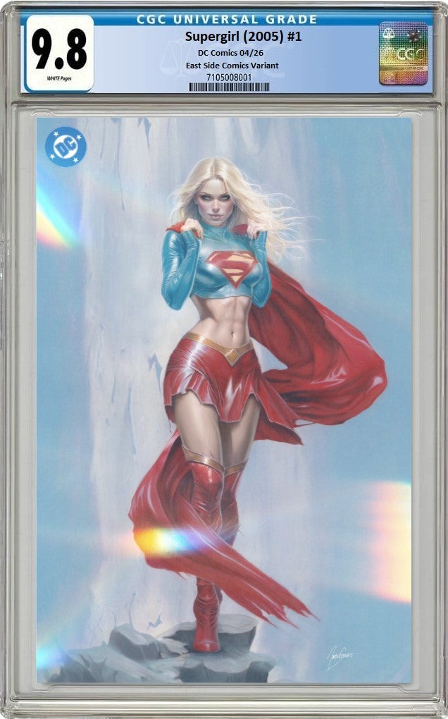 SUPERGIRL (2005) #1 NATALI SANDERS MEGACON FOIL HOMAGE VIRGIN VARIANT LIMITED TO 500 COPIES CGC 9.8 PREORDER