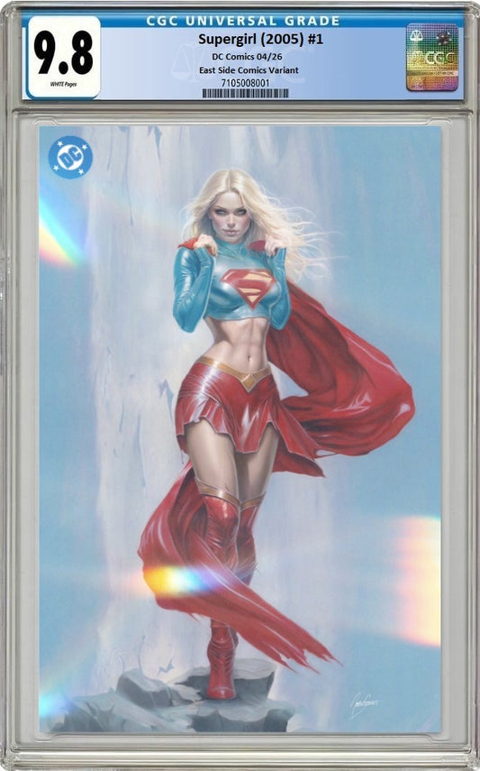SUPERGIRL (2005) #1 NATALI SANDERS MEGACON FOIL HOMAGE VIRGIN VARIANT LIMITED TO 500 COPIES CGC 9.8 PREORDER
