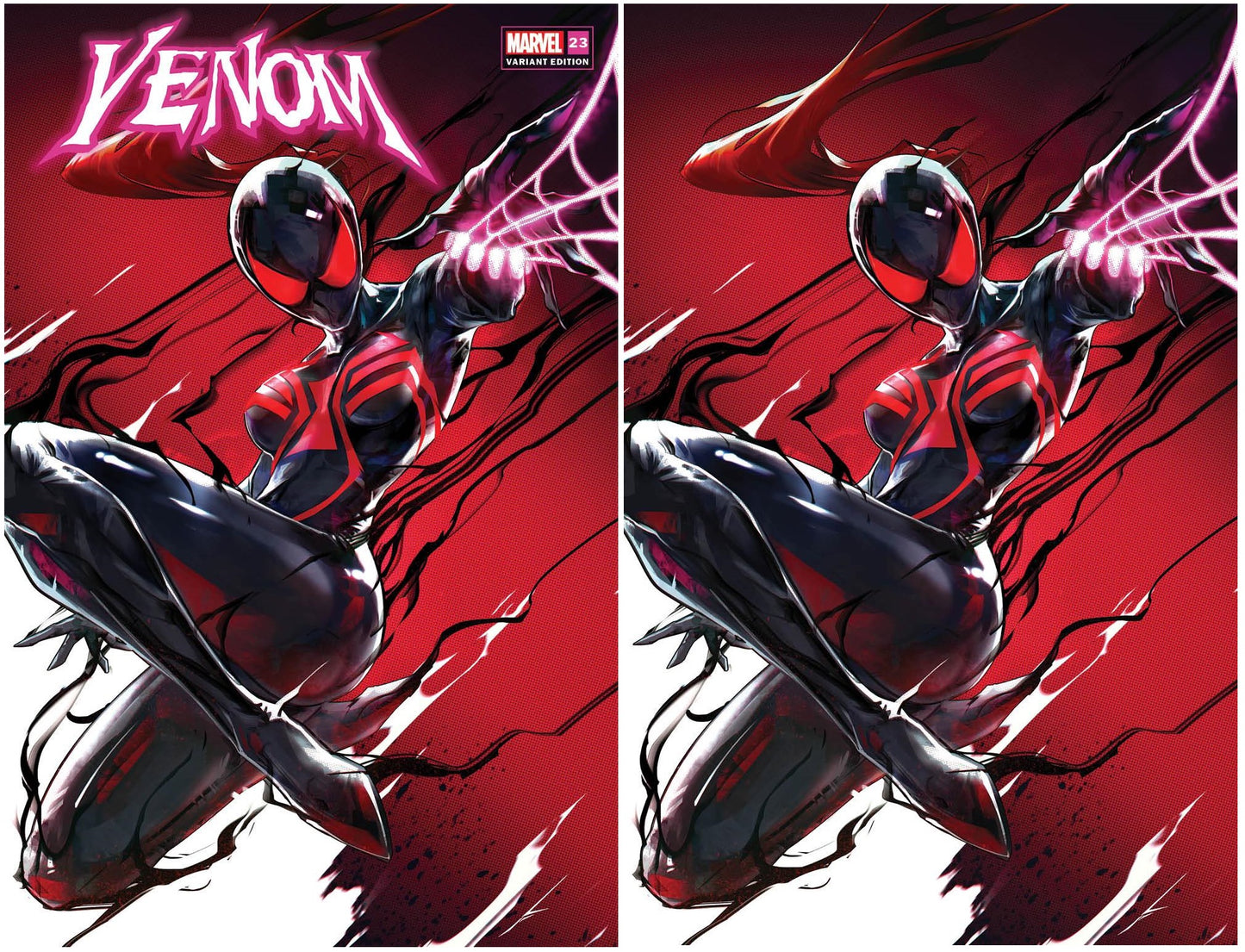 VENOM #23 IVAN TAO SPOILER TRADE/VIRGIN VARIANT SET LIMITED TO 400 SETS WITH NUMBERED COA