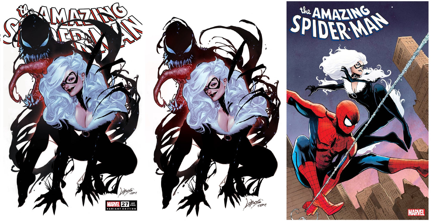 AMAZING SPIDER-MAN #27 PABLO VILLALOBOS TRADE/VIRGIN VARIANT SET LIMITED TO 600 SETS WITH NUMBERED COA + 1:25 VARIANT