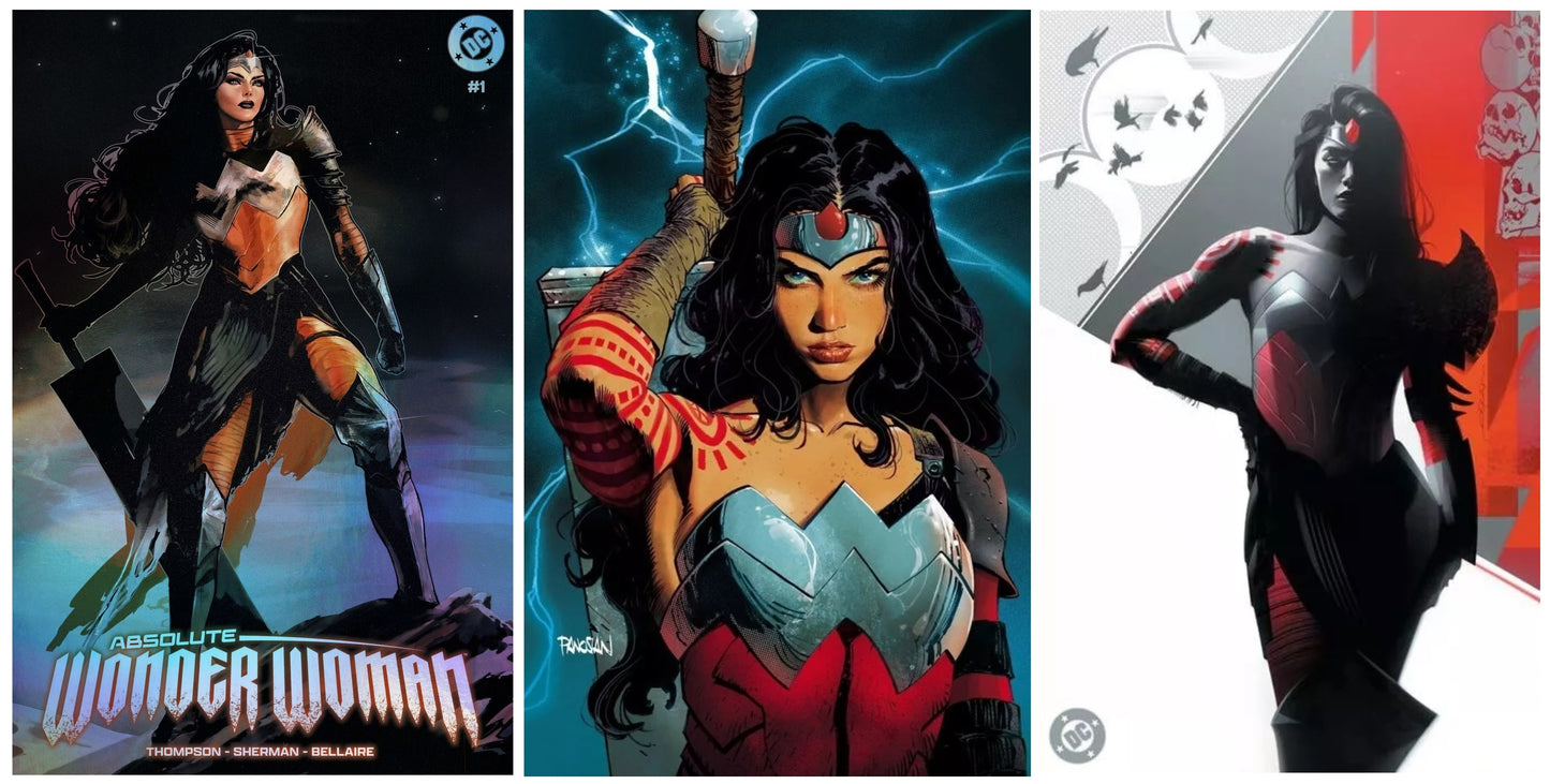 ABSOLUTE WONDER WOMAN #1 SOZOMAIKA FOIL VARIANT LIMITED TO 800 COPIES + 1:25 & 1:50 VARIANTS