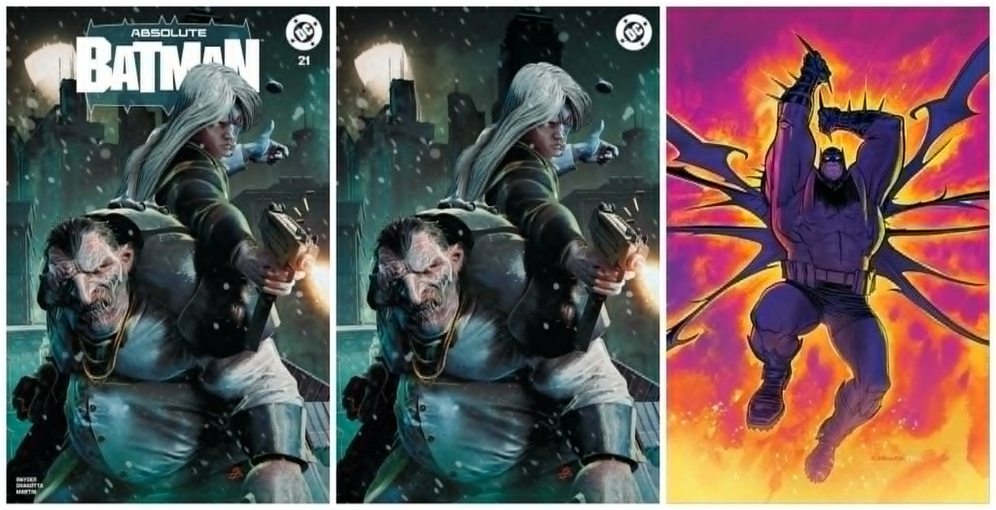 ABSOLUTE BATMAN #21 BJORN BARENDS TRADE/VIRGIN FOIL VARIANT SET LIMITED TO 1000 SETS + 1:25 VARIANT