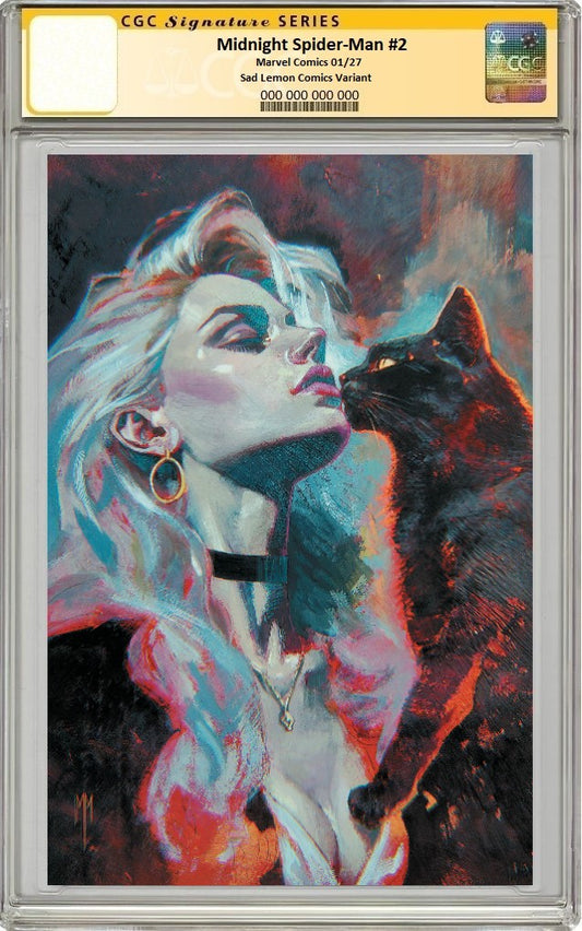 MIDNIGHT SPIDER-MAN #2 MARCO MASTRAZZO VIRGIN VARIANT LIMITED TO 800 COPIES CGC SS PREORDER