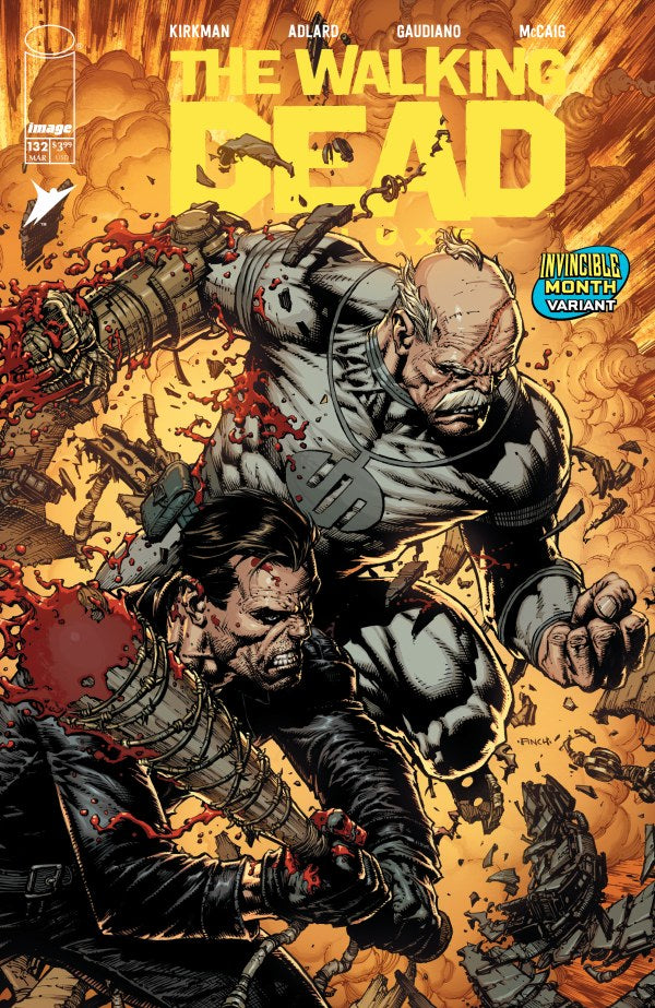 04/03/2026 WALKING DEAD DELUXE #132 DAVID FINCH INVINCIBLE TEAM-UP VARIANT - SAD LEMON COMICS