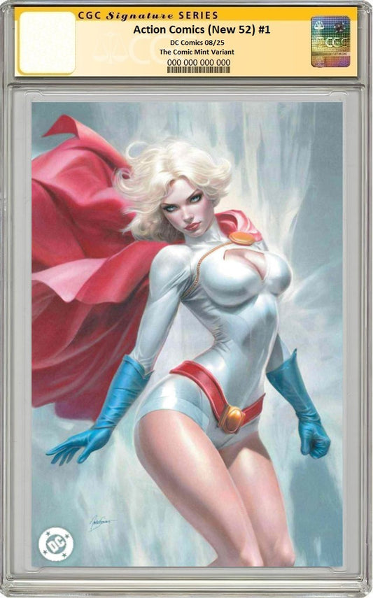 ACTION COMICS (NEW 52) #1 NATALI SANDERS FULL BODY VIRGIN VARIANT LIMITED TO 800 COPIES CGC SS PREORDER