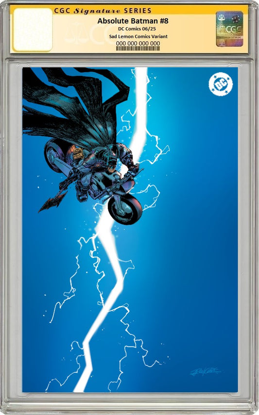 ABSOLUTE BATMAN #8 REDCODE VIRGIN VARIANT LIMITED TO 800 COPIES CGC REMARK PREORDER