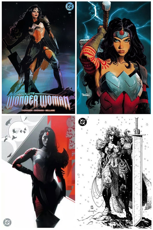 ABSOLUTE WONDER WOMAN #1 SOZOMAIKA FOIL VARIANT LIMITED TO 800 COPIES + 1:25, 1:50 & 1:100 VARIANTS