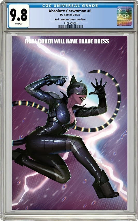 ABSOLUTE CATWOMAN #1 STJEPAN SEJIC TRADE DRESS VARIANT LIMITED TO 800 COPIES CGC 9.8 PREORDER
