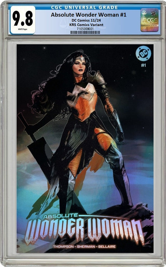 ABSOLUTE WONDER WOMAN #1 SOZOMAIKA FOIL VARIANT LIMITED TO 800 COPIES CGC 9.8 PREORDER