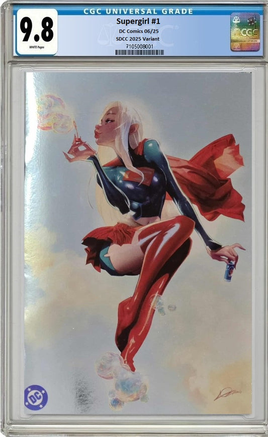 SUPERGIRL #1 ALEXANDER LOZANO SDCC 2025 FOIL VIRGIN VARIANT LIMITED TO 600 COPIES CGC 9.8 PREORDER