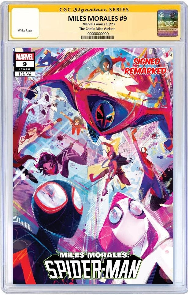 MILES MORALES #9 NICOLETTA BALDARI VARIANT LIMITED TO 800 COPIES WITH NUMBERED COA CGC REMARK PREORDER