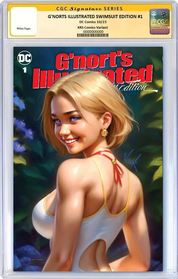 GNORTS ILLUSTRATED SWIMSUIT EDITION #1 WILL JACK TRADE DRESS VARIANT LIMITED TO 3000 COPIES CGC SS PREORDER