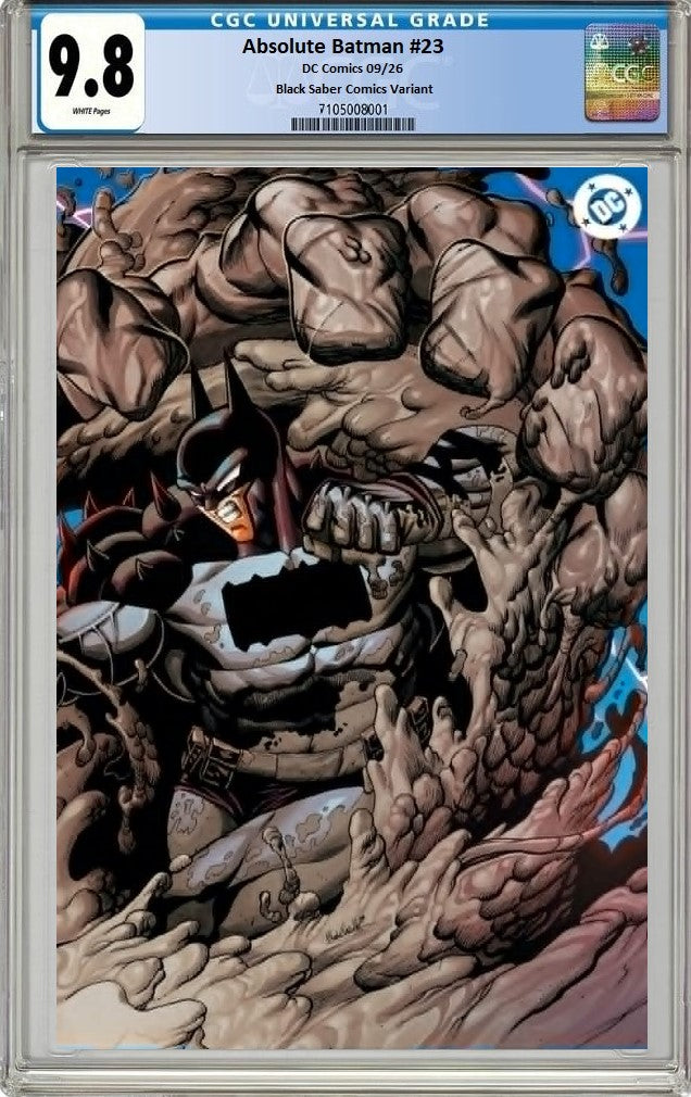 ABSOLUTE BATMAN #23 MARIO FOCCILLO WRAPAROUND VIRGIN VARIANT LIMITED TO 800 COPIES CGC 9.8 PREORDER