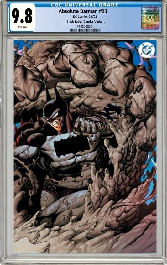 ABSOLUTE BATMAN #23 MARIO FOCCILLO WRAPAROUND VIRGIN VARIANT LIMITED TO 800 COPIES CGC 9.8 PREORDER