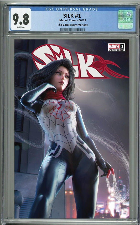 SILK #1 TIAGO DA SILVA VARIANT LIMITED TO 500 COPIES WITH NUMBERED COA CGC 9.8 PREORDER