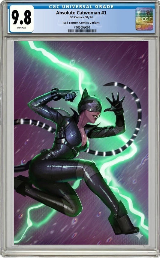 ABSOLUTE CATWOMAN #1 STJEPAN SEJIC GITD VIRGIN VARIANT LIMITED TO 800 COPIES CGC 9.8 PREORDER