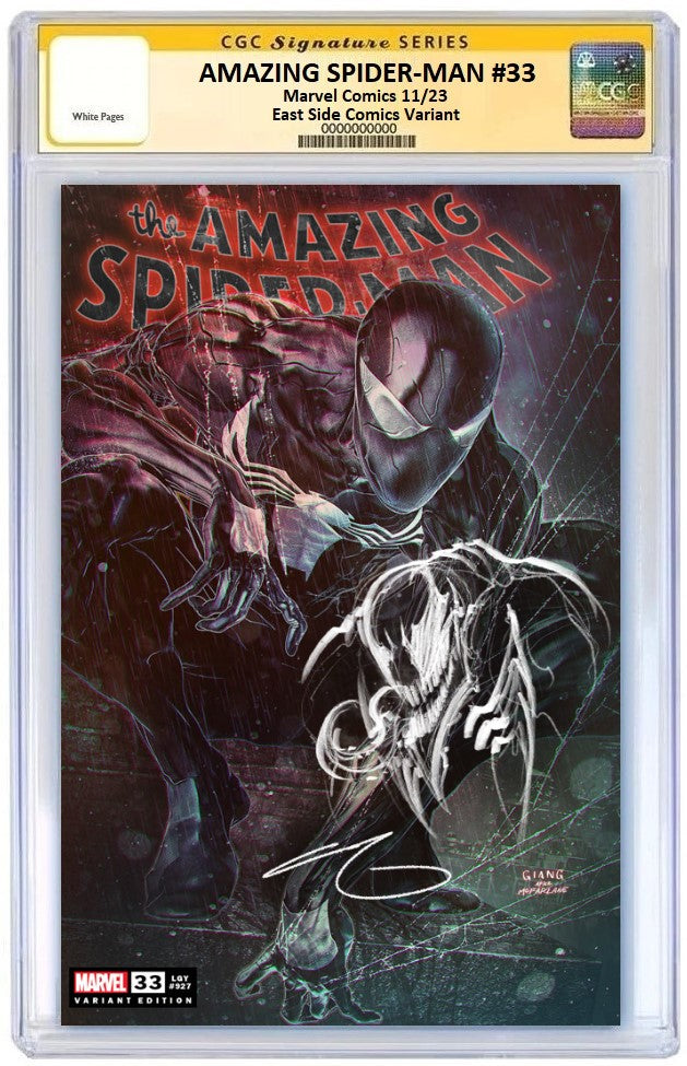 AMAZING SPIDER-MAN #33 JOHN GIANG HOMAGE VARIANT LIMITED TO 800 COPIES WITH NUMBERED COA CGC REMARK PREORDER