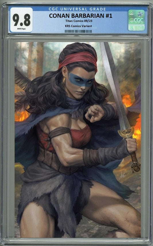 CONAN BARBARIAN #1 ARTGERM VIRGIN VARIANT LIMITED TO 800 COPIES CGC 9.8 PREORDER