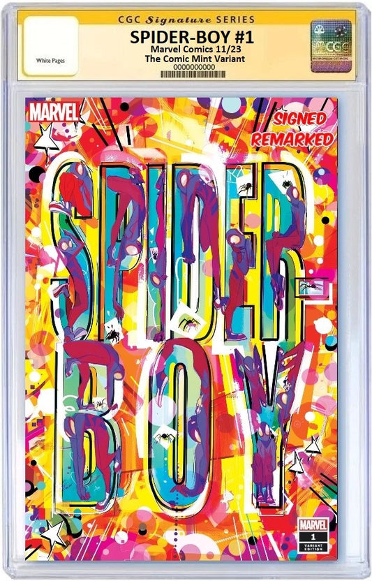 SPIDER-BOY #1 NICOLETTA BALDARI VARIANT LIMITED TO 800 COPIES WITH NUMBERED COA CGC REMARK PREORDER