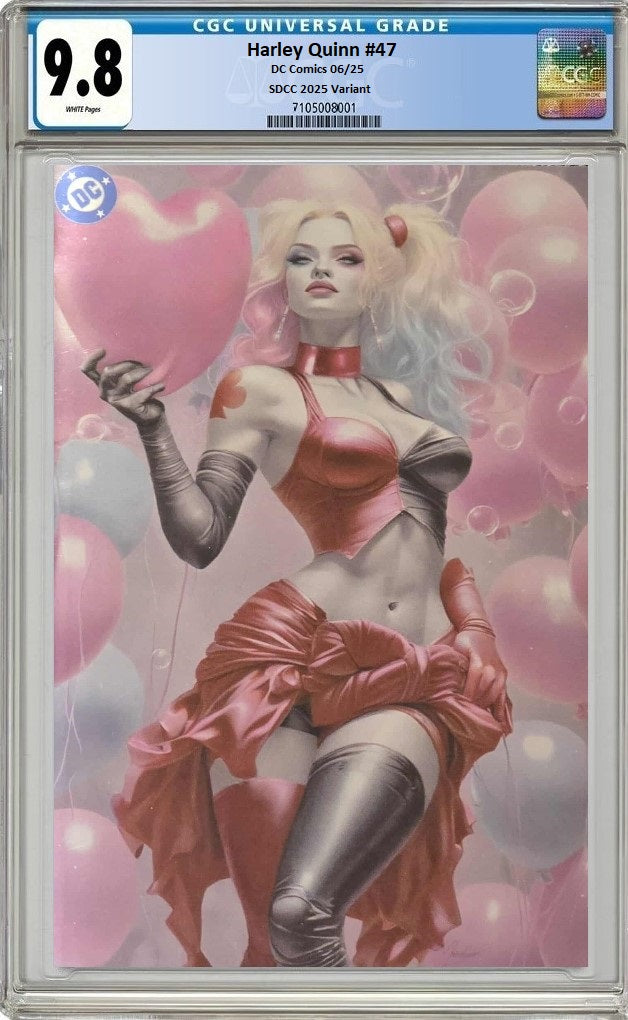 HARLEY QUINN #47 NATALI SANDERS SDCC 2025 VIRGIN FOIL LIMITED TO 600 COPIES CGC 9.8 PREORDER