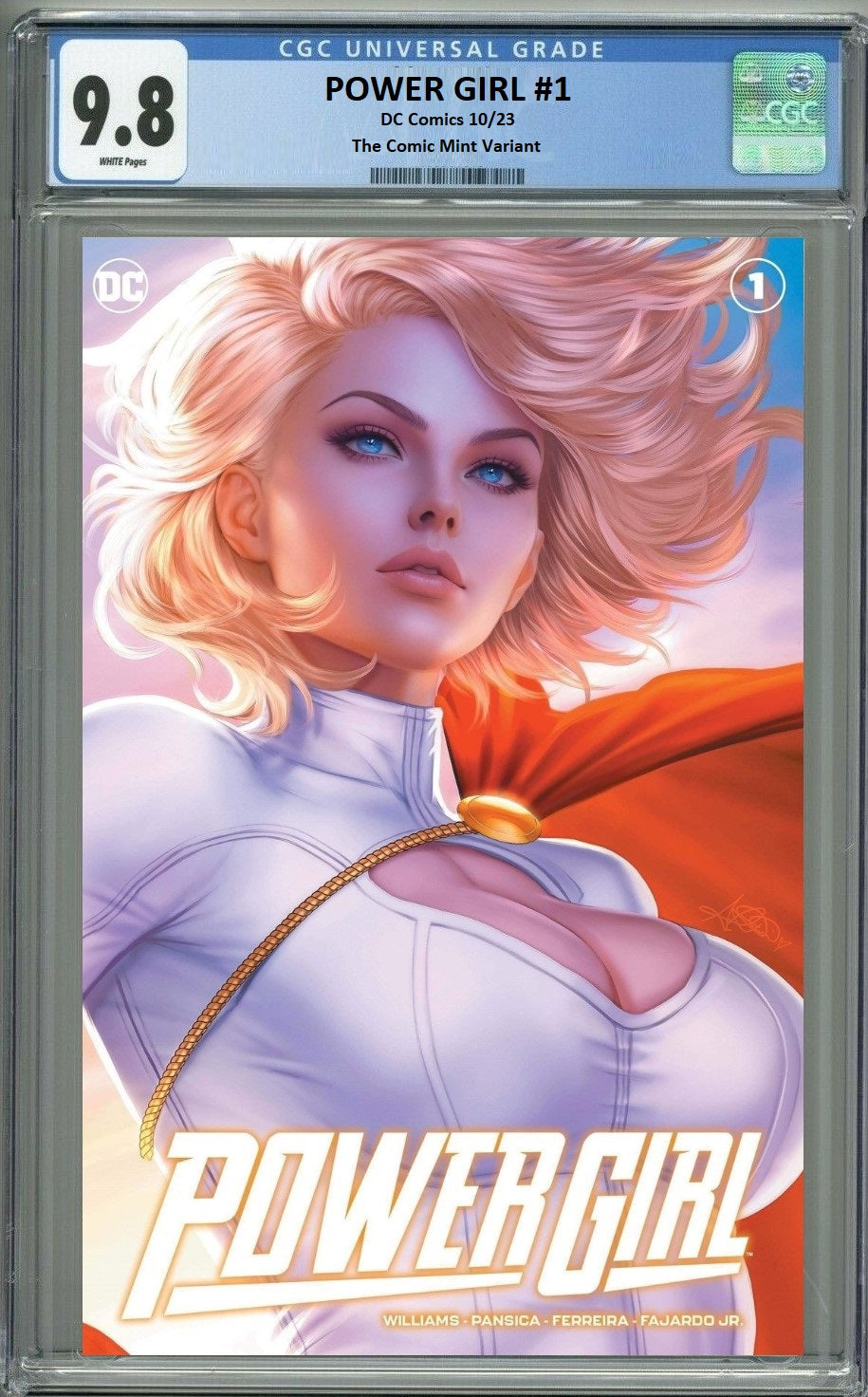 POWER GIRL #1 ARIEL DIAZ TRADE DRESS VARIANT LIMITED TO 3000 COPIES CGC 9.8 PREORDER