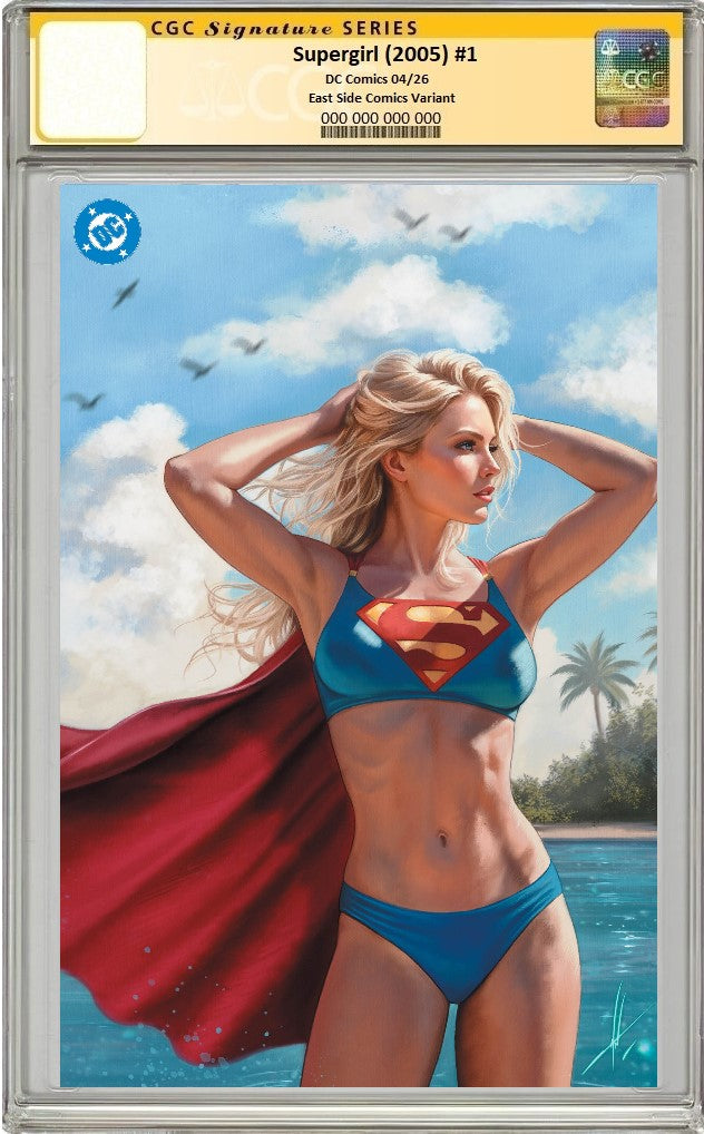 SUPERGIRL (2005) #1 CARLA COHEN FULL BODY VIRGIN VARIANT LIMITED TO 800 COPIES CGC SS PREORDER