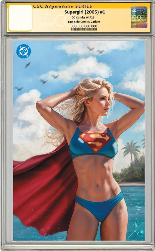 SUPERGIRL (2005) #1 CARLA COHEN FULL BODY VIRGIN VARIANT LIMITED TO 800 COPIES CGC SS PREORDER