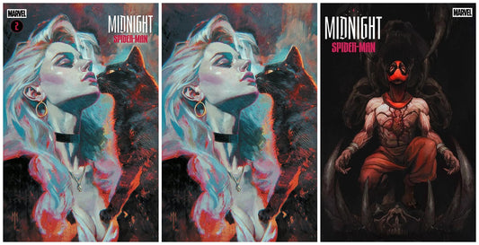 MIDNIGHT SPIDER-MAN #2 MARCO MASTRAZZO TRADE/VIRGIN VARIANT SET LIMITED TO 800 SETS + 1:25 VARIANT