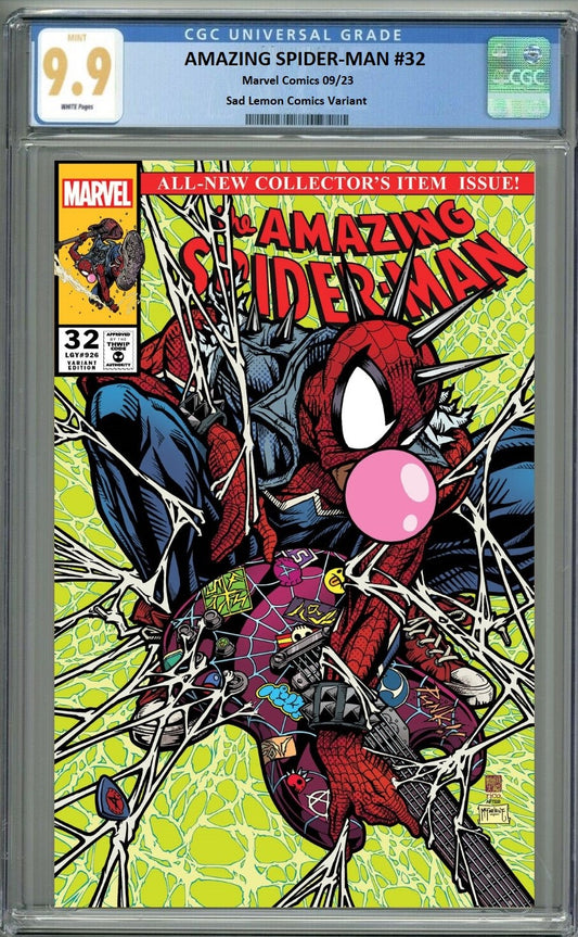 AMAZING SPIDER-MAN #32 TAKASHI OKAZAKI HOMAGE TRADE DRESS VARIANT LIMITED TO 3000 COPIES CGC 9.9