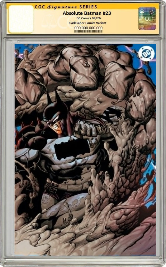 ABSOLUTE BATMAN #23 MARIO FOCCILLO WRAPAROUND VIRGIN VARIANT LIMITED TO 800 COPIES CGC REMARK PREORDER