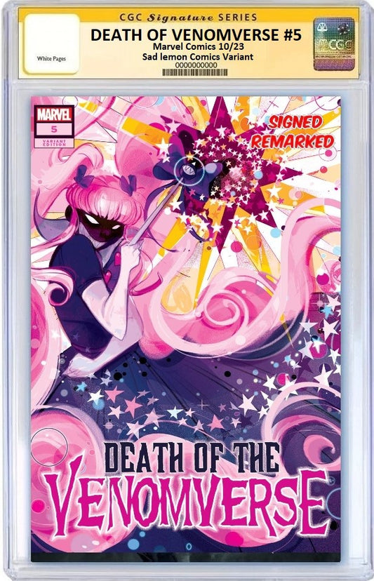 DEATH OF VENOMVERSE #5 NICOLETTA BALDARI VARIANT LIMITED TO 600 COPIES WITH NUMBERED COA CGC REMARK PREORDER