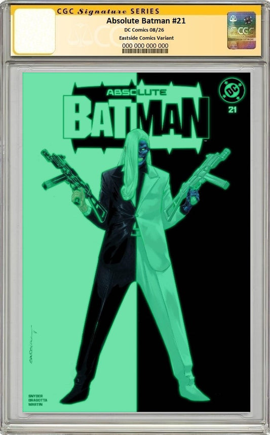 ABSOLUTE BATMAN #21 RAFA SANDOVAL GITD VARIANT LIMITED TO 1500 COPIES CGC SS PREORDER