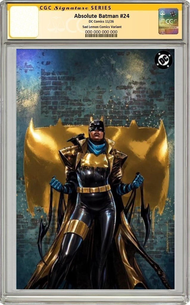 ABSOLUTE BATMAN #24 RAFA SANDOVAL GOLD FOIL VIRGIN VARIANT LIMITED TO 800 COPIES CGC SS PREORDER