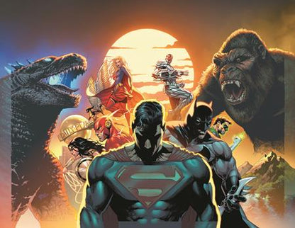 JUSTICE LEAGUE VS GODZILLA VS KONG #1  CHRISTIAN DUCE KONG & GODZILLA ROAR SOUND FX VARIANT SET