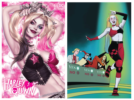 HARLEY QUINN #40 ARIEL DIAZ FOIL VARIANT LIMITED TO 800 COPIES WITH NUMBERED COA + 1:25 VARIANT