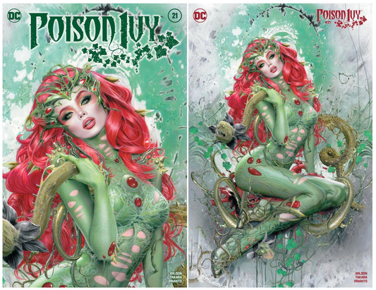 POISON IVY #21 NATALI SANDERS TRADE/MINIMAL TRADE VARIANT SET LIMITED TO 800 SETS WITH NUMBERED COA