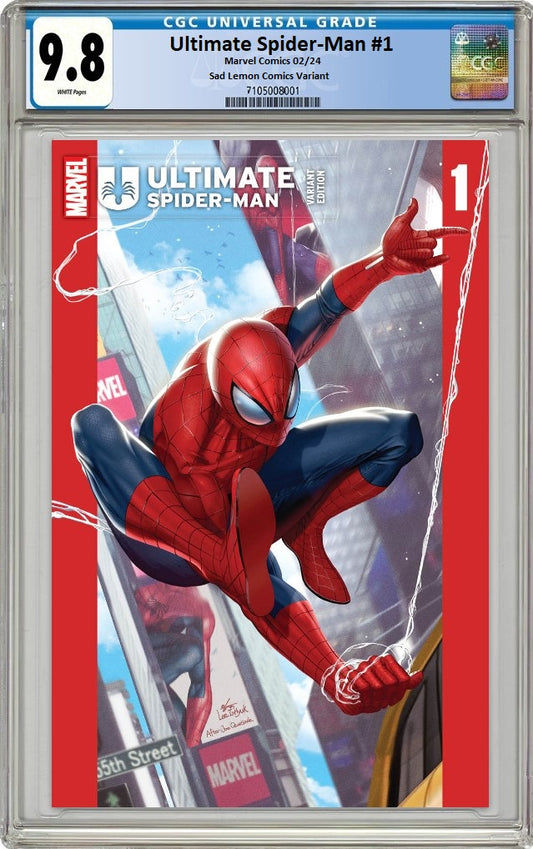 ULTIMATE SPIDER-MAN #1 INHYUK LEE HOMAGE VARIANT LIMITED TO 600 COPIES WITH NUMBERED COA CGC 9.8 PREORDER