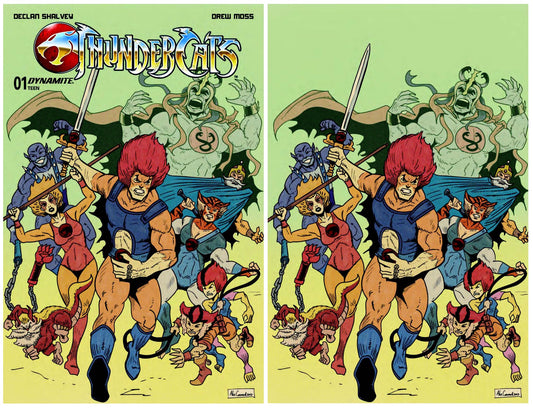 THUNDERCATS #1 ALEX CORMACK TRADE/VIRGIN VARIANT SET LIMITED TO 333 SETS WITH NUMBERED COA