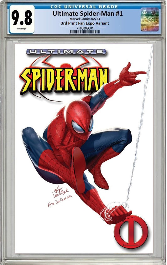 ULTIMATE SPIDER-MAN #1 INHYUK LEE PHILIDELPHIA FAN EXPO CLASSIC TRADE VARIANT LIMITED TO 800 COPIES WITH NUMBERED COA CGC 9.8 PREORDER