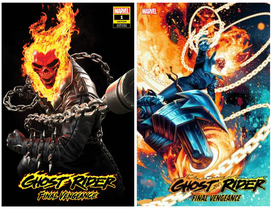 GHOST RIDER FINAL VENGEANCE #1 RAFAEL GRASSETTI VARIANT LIMITED TO 600 COPIES WITH NUMBERED COA + 1:25 VARIANT