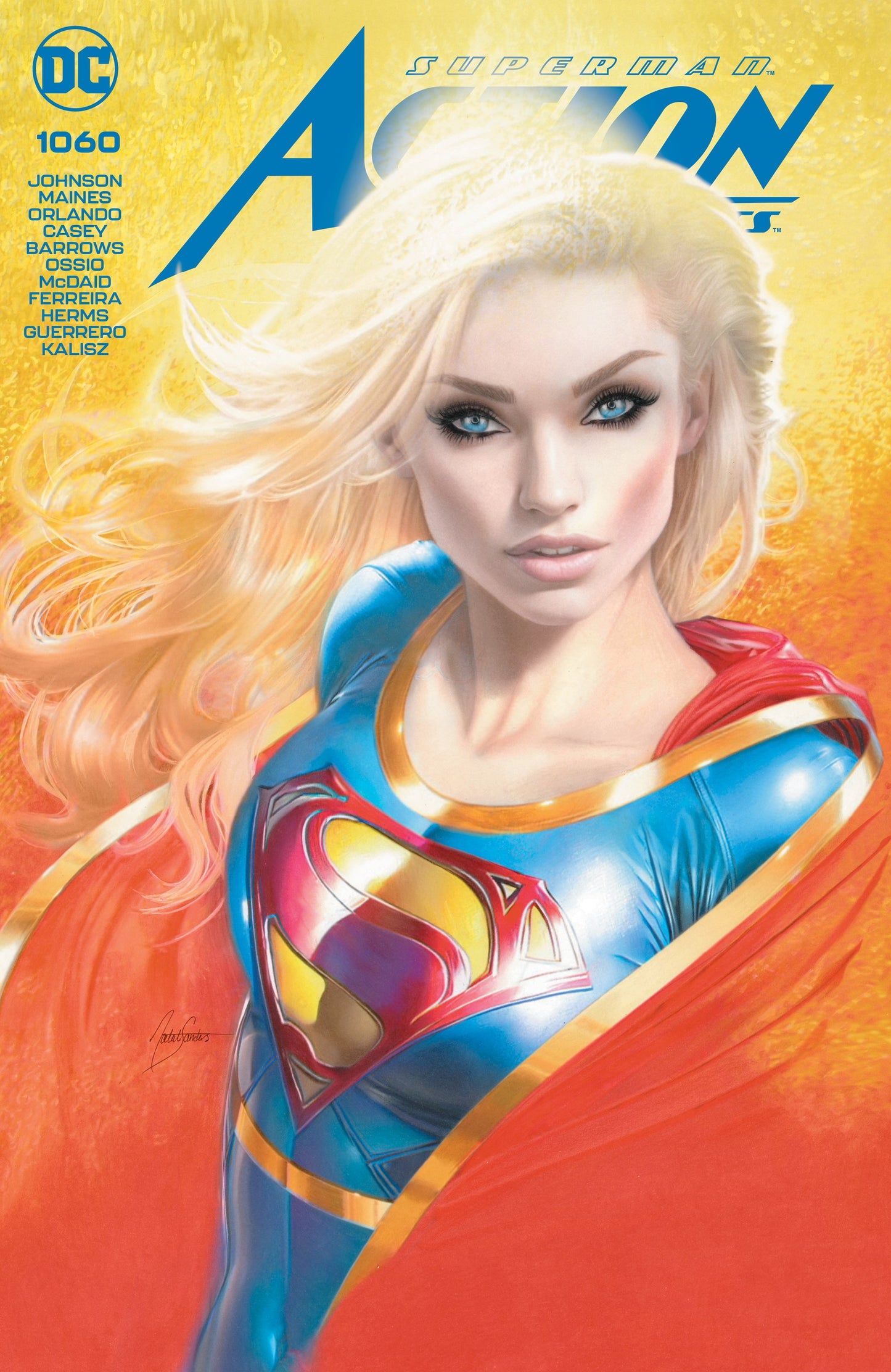ACTION COMICS #1060 NATALI SANDERS HOMAGE VARIANT LIMITED TO 500 COPIES WITH NUMBERED COA