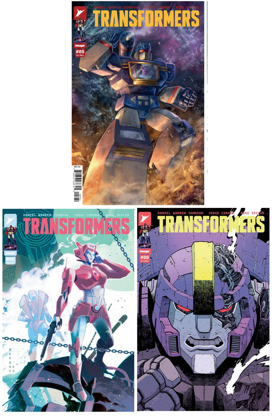 TRANSFORMERS #8 ALAN QUAH CONNECTING VARIANT LIMITED TO 500 COPIES WITH NUMBERED COA + 1:10 & 1:25 VARIANT